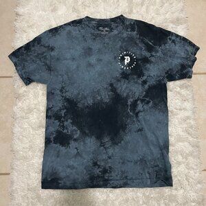 PRIMITIVE Mens Medium Tie Dye Blue Black Short Sleeve Tshirt
